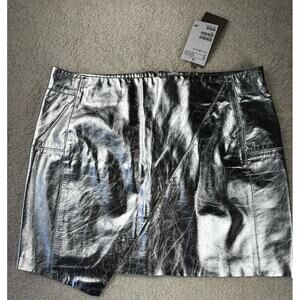 H&M Silver Mini Skirt